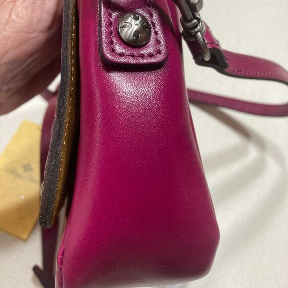 NWT Very Pretty Patricia Nash Tooled and Studded Dark Purple Crossbody - Picture 10 of 12